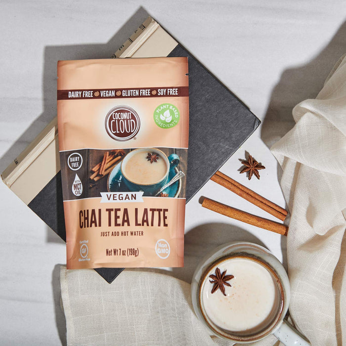 Coconut Cloud: Vegan Spiced Chai Tea Latte | Creamy, Delicious & Easy Dairy Free Alternative. Women Owned & Made in Colorado (Lightly Sweetened, Gluten Free, Soy Free), 7 oz