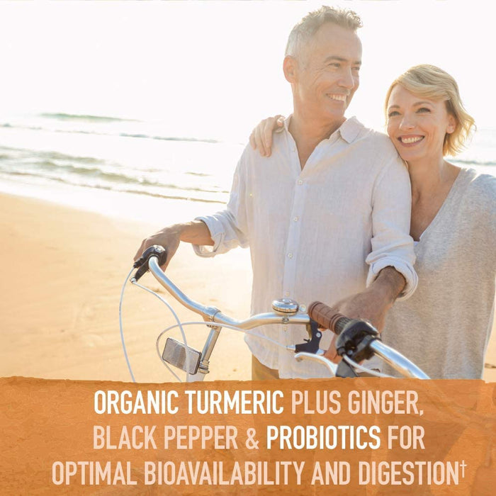 Garden of Life Mykind Organics Extra Strength Turmeric Inflammatory Response 120 Tablets-100Mg Curcumin (95% Curcuminoids) Black Pepper, Probiotics, Organic Non-GMO Vegan Gluten Free Herbal Supplement