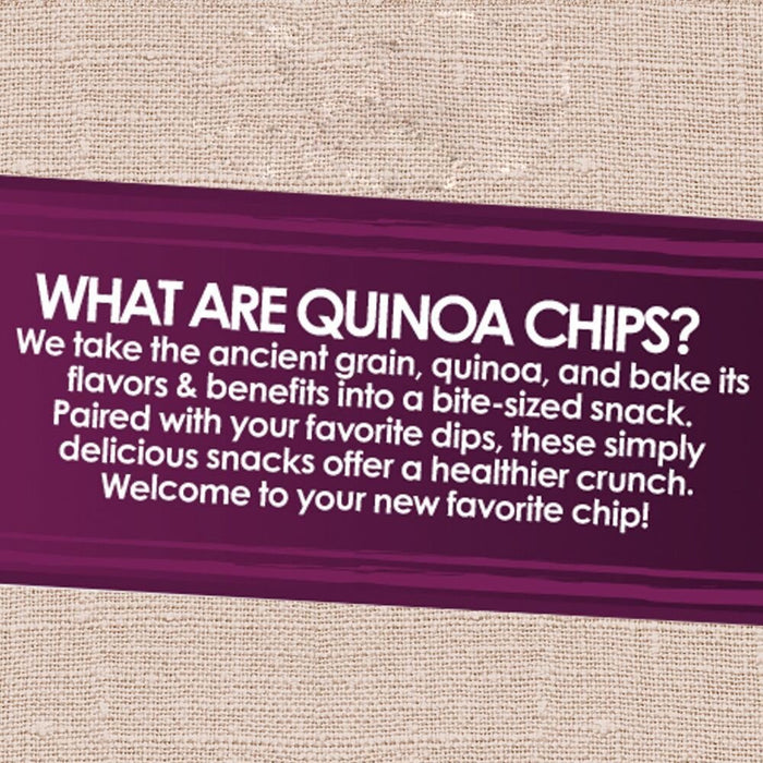 Simply 7 Quinoa Chips, Vegan Snacks, Non-GMO, Kosher, Vegetarian, Plant-Based, Nut & Cholesterol & Gluten Free, BBQ, 19.2 Oz, Pack of 24