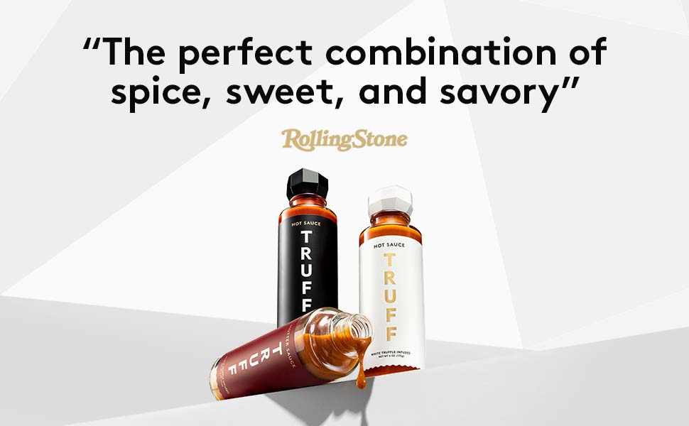 TRUFF Hotter Black Truffle Hot Sauce, Gourmet Hot Sauce with Jalapeño, Red Chili Peppers with More Heat, Black Truffle Oil, Organic Agave Nectar, Hotter Flavor Experience in a Bottle, 6 oz.